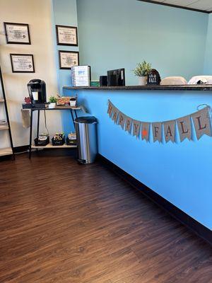 Our front desk where we check you in!