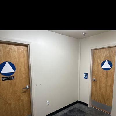 Two gender neutral bathrooms