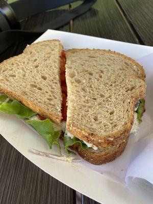 Tarragon chicken salad sandwich