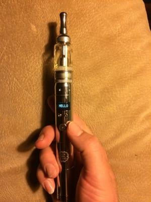 VAMO MOD with a squeaky clean Aspire Nautilus Tank. Vaping Harlequin by Cloudwerks 6mg at 8w