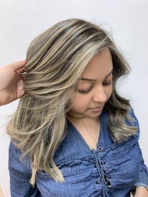 Cool blonde highlights