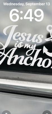 Jesus is my anchor !!