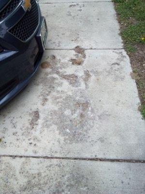 Damaged sidewalks