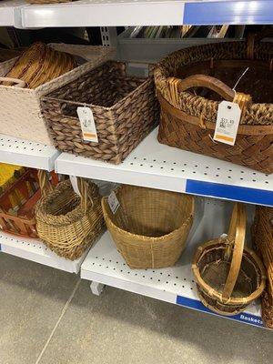 Even these simple baskets were overpriced! SMH.