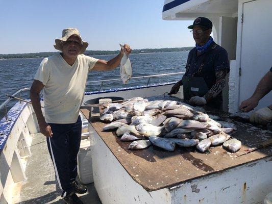 He caught about 100!!! This isn't all of it!