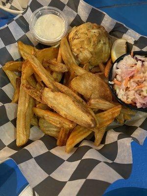 Crab cake plate