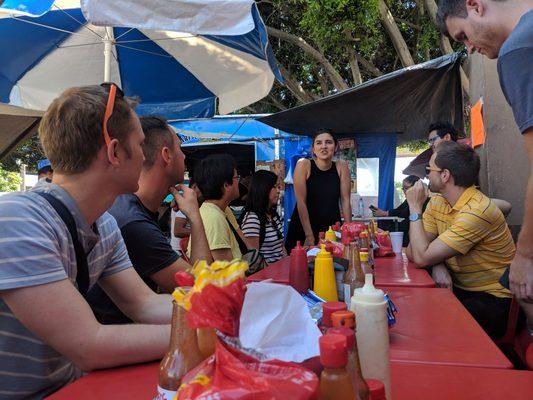 The group is transfixed – learning more about our tacos and our journey for the day.