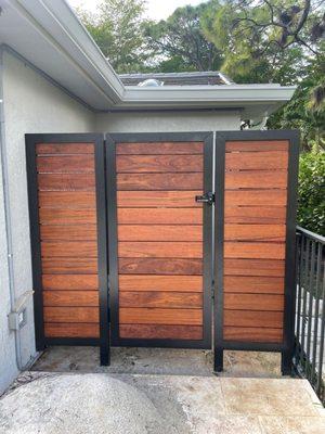 Custom Aluminum fence  fabricated in house