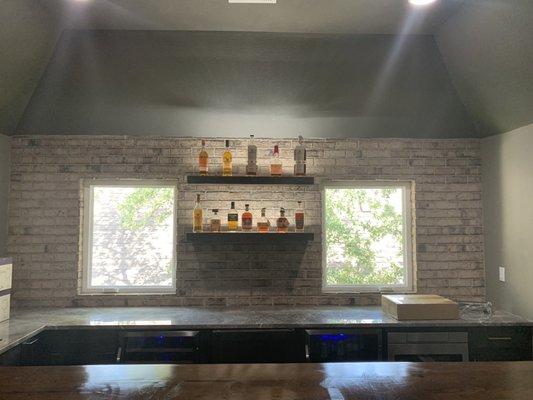 Bar room remodel