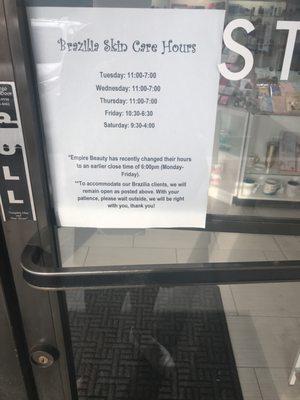 They have new store hours!