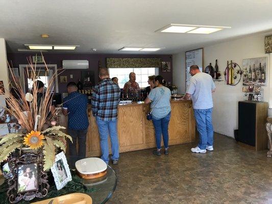 Wine tasting at Iverson winery