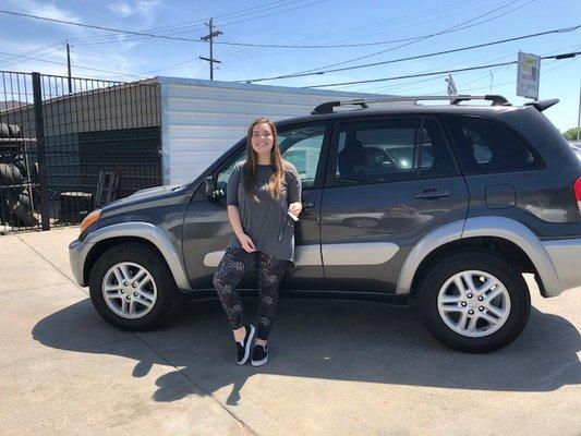 Loves her new rav4!!! Another satisfied customer!! 2018!!