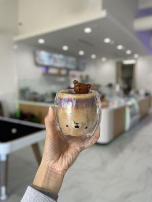 ig: @whatsviveating  |  ube coffee latte