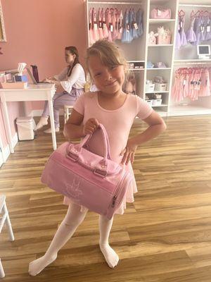 Our ballerina at the Tutu Studio