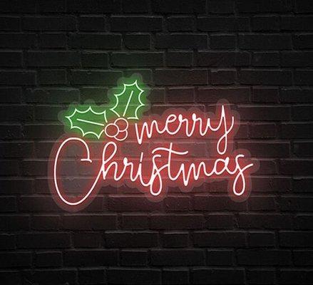 Light up your holidays with a Christmas neon sign - add a warm, festive glow to any space!