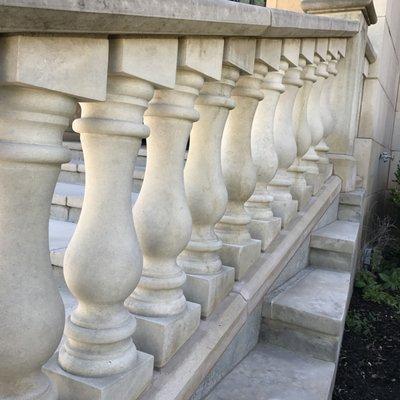 Custom Limestone Balustrade from Espinoza Cut Stone Shop