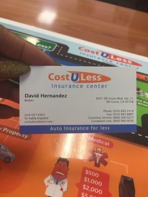 Quick and fast auto insurance from David he's the best!!!