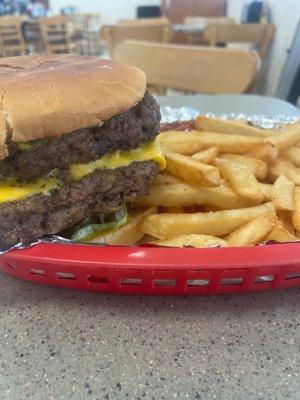 Double cheeseburger