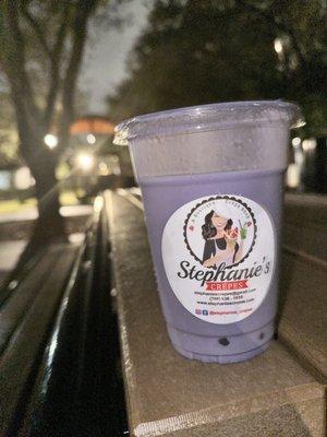 Taro boba tea