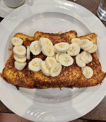 French toast with bananas