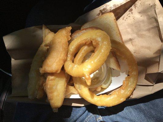 We tried the Halibut and Cod Fish & Chips ... Yummy!