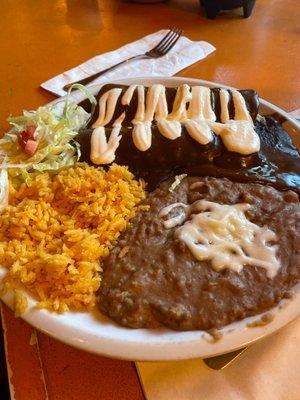 Mole enchiladas were different and tasty!