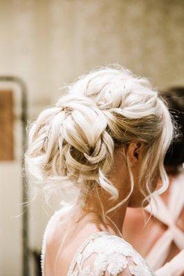 Wedding bridal updo by Marta!