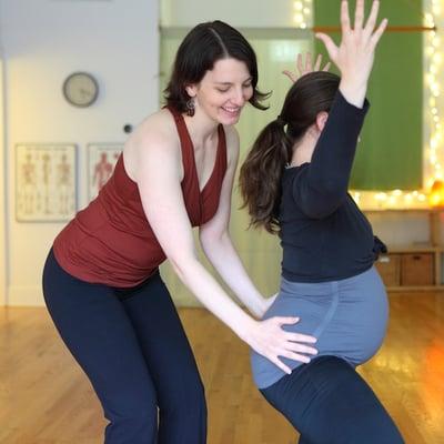 Grateful Yoga owner Lela Beem offers some of the most thoughtful, empowering prenatal yoga classes on the North Shore.