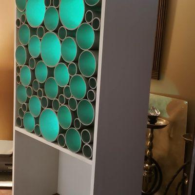 Custom built Wine rack designed, built, &  painted by Sante Custom Painting & Designs