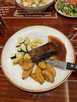 Braised short rib  Cabernet & Herb Braised Sterling Silver Beef / Roasted Garlic Truffle Demi