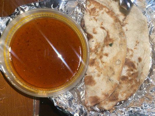 Nihari and naan