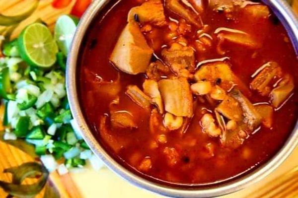 A traditional Mexican spicy soup