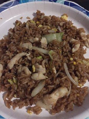 Chicken Fried Rice - just needed a pinch of salt.