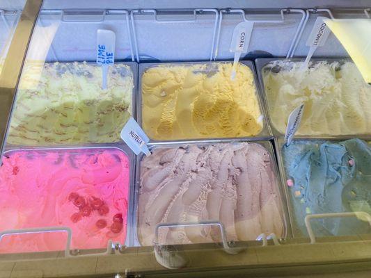 Ice cream flavors