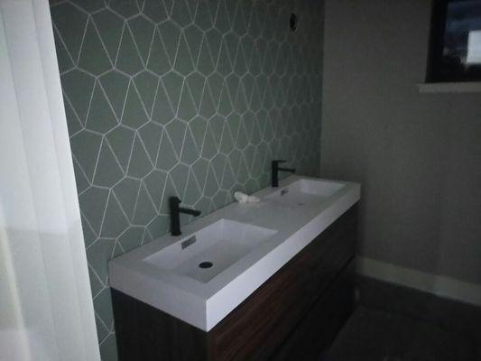 Install wallpaper and vanity