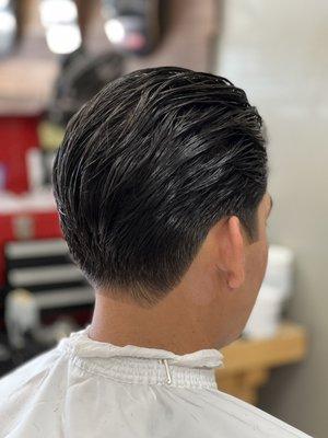 Taper Fade, Comb Back