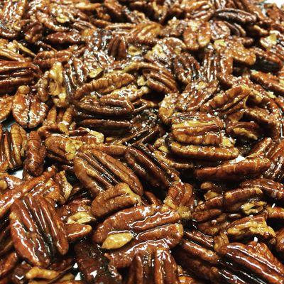 Candied Pecans for our new fall menu which begins on Tuesday, September 24th