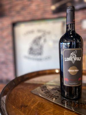 Wine is available at Lone Wolf Brewing Co.