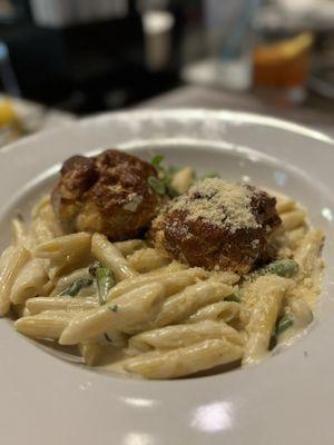 Crab Cake Pasta