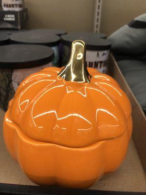 Pumpkin candle