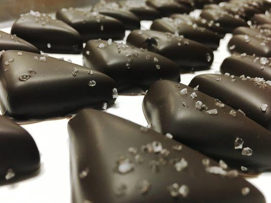 Hand Dipped Sea Salt Caramels