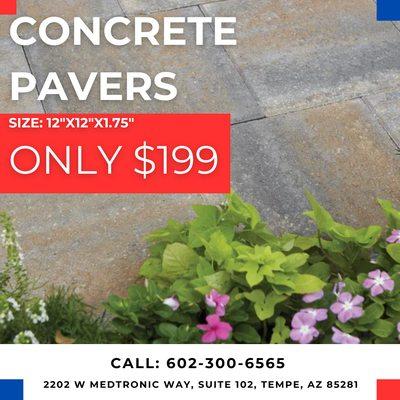 Concrete Pavers ONLY $199