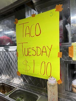 Taco Tuesday special!