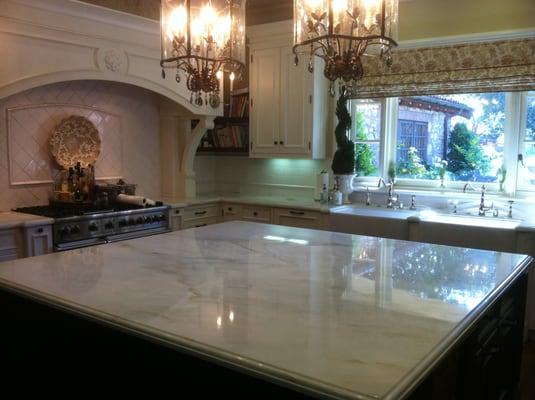 Kitchen marble refinished.