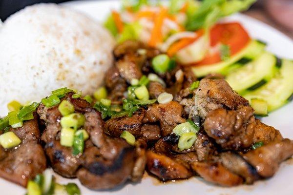 #31: Grilled Pork Rice Plate ($17)