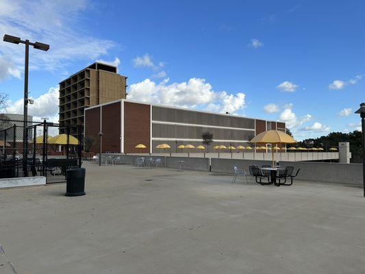 View of Salazar Hall by the Parking Lot A Side