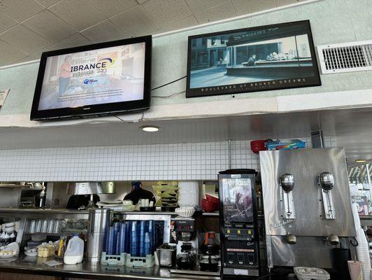 Inside of restaurant.