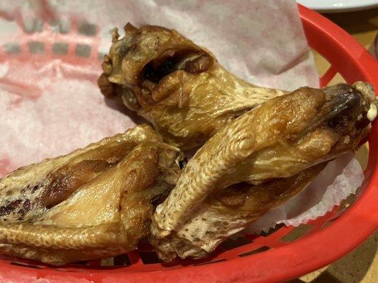 Fried chicken wings (sorry, we were way too hungry and started eating before remembering to take a photo!)