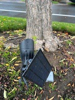 The solar tree lights that were installed. Broken within a week. No return phone calls.