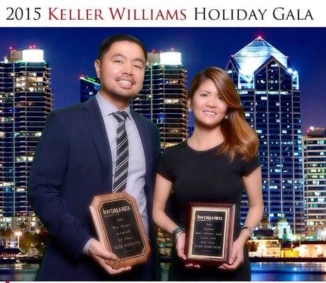 "2014 & 2015 KW Top Buyer Associate 1st Place"
"2014 & 2015 KW Highest Sales Volume and Units Sold 2nd Place"